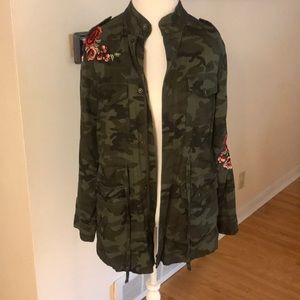 Camo Military inspired jacket.